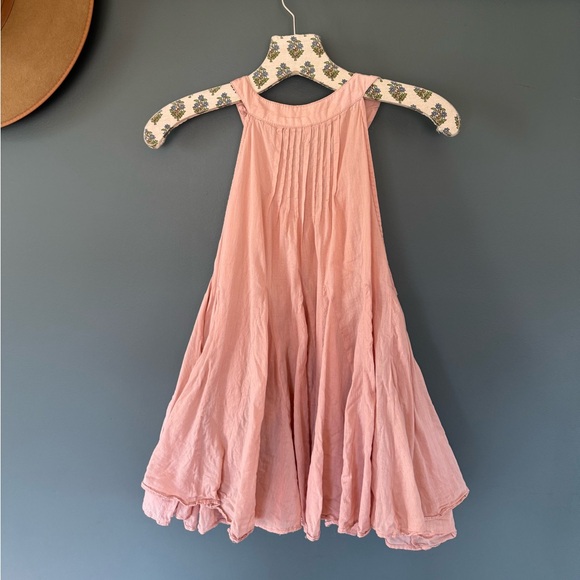 FREE PEOPLE pleated tank top peachy pink sz small - Picture 4 of 6